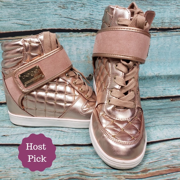 bebe cadyna wedge sneaker